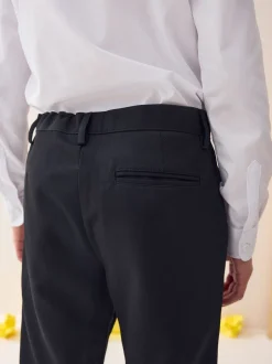 Schoolkleding|Broeken En Chino's|Next - Schoolbroek met rechte pijpen (3-17jaar) Zwart