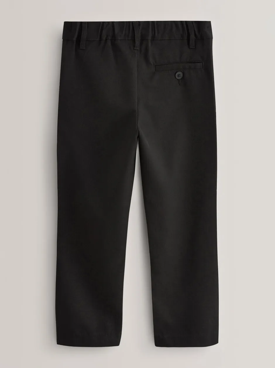 Schoolkleding|Broeken En Chino's*Next - Schoolbroeken met standaard taille en standaard lengte (3-17jr) Zwart