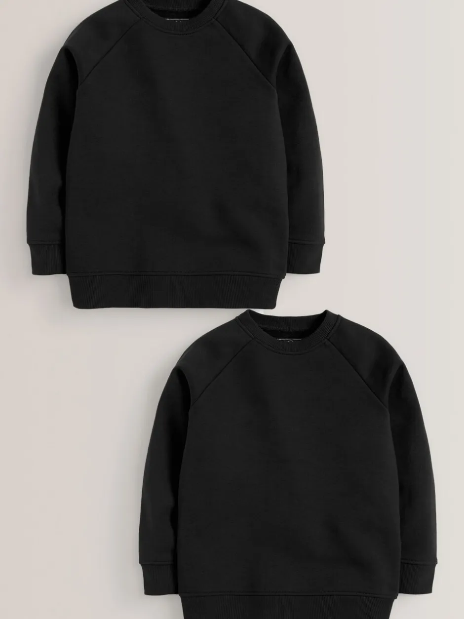 Schoolkleding*Next - Schoolsweater met ronde hals (3-16jr) Zwart