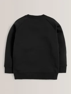 Schoolkleding*Next - Schoolsweater met ronde hals (3-16jr) Zwart