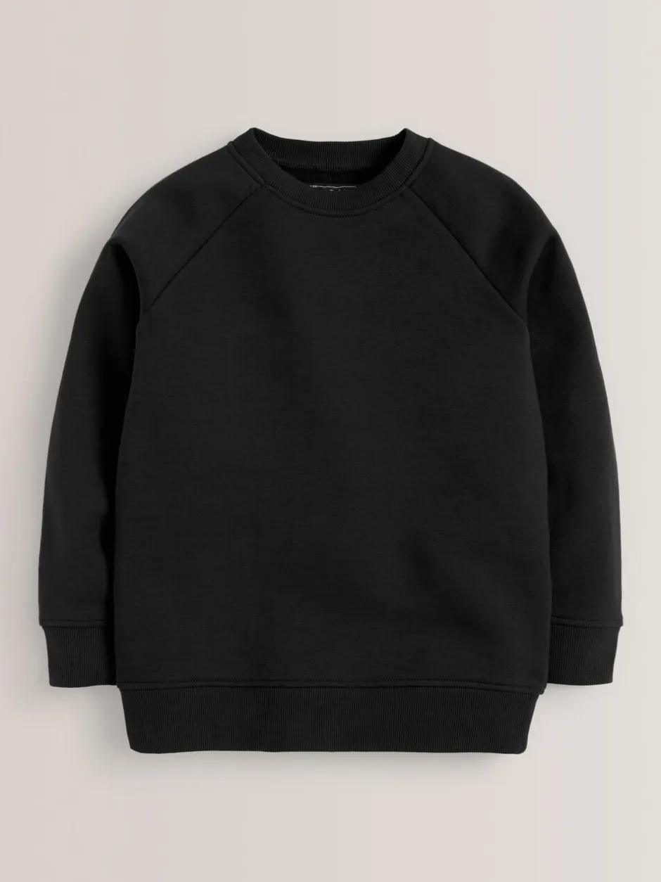 Schoolkleding*Next - Schoolsweater met ronde hals (3-16jr) Zwart