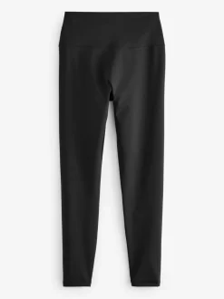 Loungewear|Leggings En Joggingbroeken*self. Zwart - Legging met hoge taille