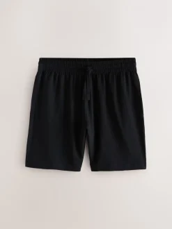 Pyjama's|Loungewear*Next - Set van 3 jersey pyjamashorts Zwart