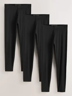 Leggings En Joggingbroeken|Next Zwart - Set van 3 lange leggings