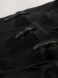 Leggings En Joggingbroeken|Next Zwart - Set van 3 lange leggings