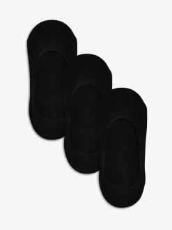 Sokken En Panty's|Next - Set van 3 paar footsies met lage uitsnijding Zwart