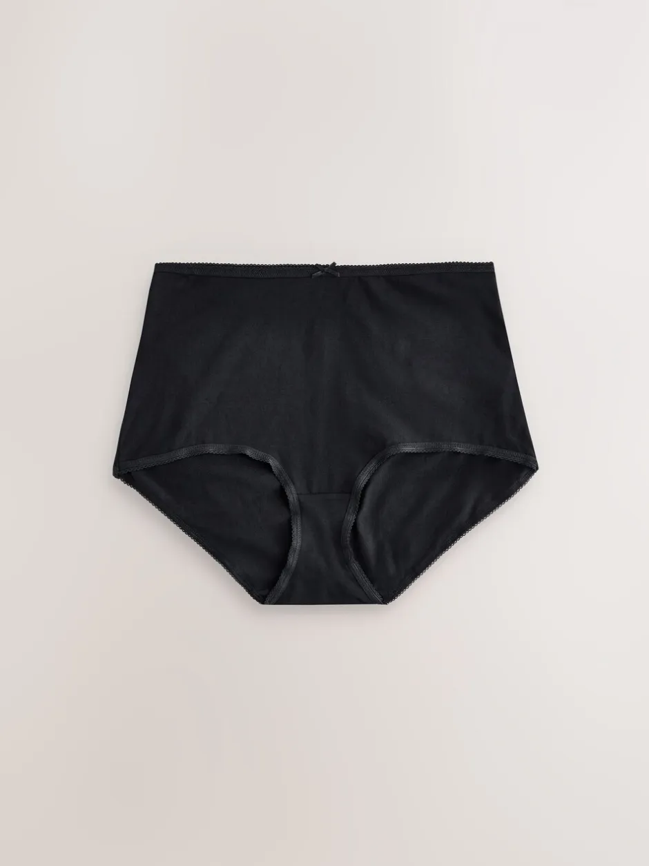 Onderbroeken|Next Zwart - Set van 5 slips met hoog katoengehalte