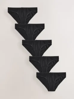 Onderbroeken*Next Zwart - Set van 5 slips met hoog katoengehalte