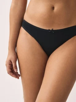 Onderbroeken*Next Zwart - Set van 5 slips met hoog katoengehalte