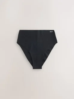Onderbroeken*Next - Set van 3 slips van katoenmix zonder VPL Zwart