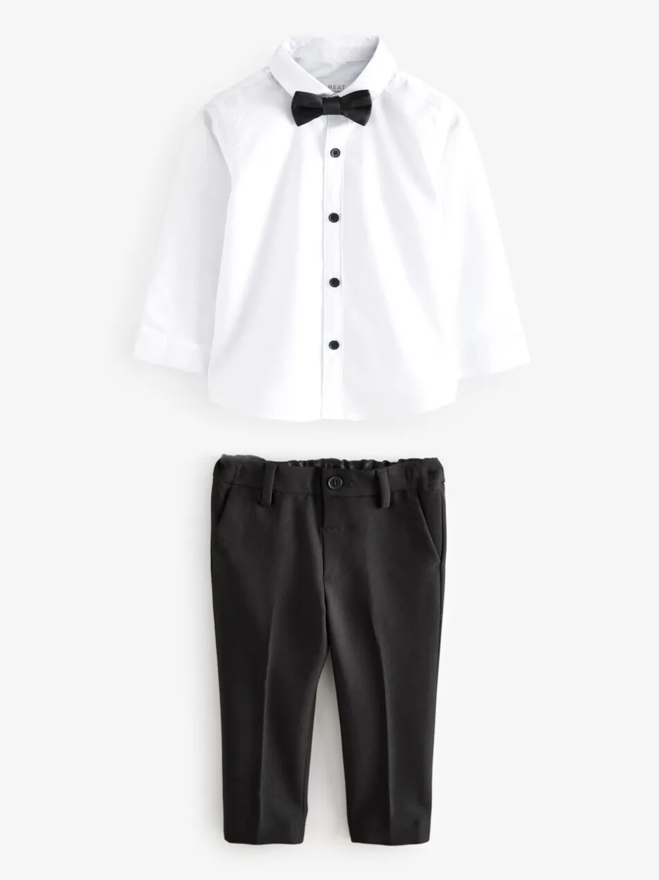 Sets En Combisets|Gelegenheidskleding|Next - Set van blazer, overhemd, broek en vlinderstrik (3 mnd - 9 jr) Zwart