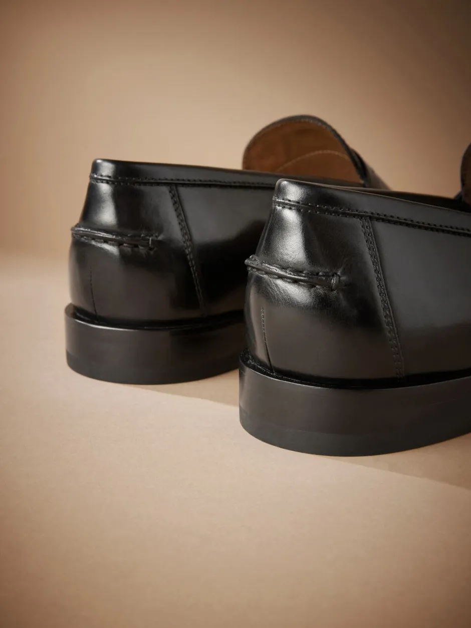 Schoenen|Formele Schoenen*Next Zwart - Signature - Italiaanse penny-loafers van leer