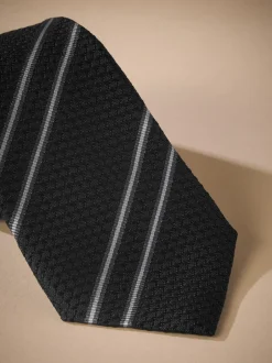 Stropdassen En Pochets|Next - Signature zijden das Zwart