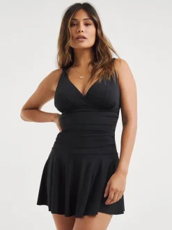 Badkleding|Simply Be - Magisculpt Lose Up To An Inch zwemjurk Zwart