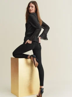 Jeans|Next - Skinny jeans met verlengings- en afslankeffect Zwart