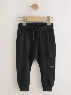 Jeans En Joggingbroeken|Joggingbroeken*Next Zwart - Skinny utility-joggingbroek (3mnd -7jr)