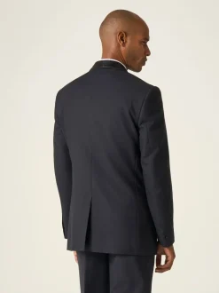Smokings En Feestkleding|Skopes - getailleerd Newman-kostuum met ruit: jas Zwart