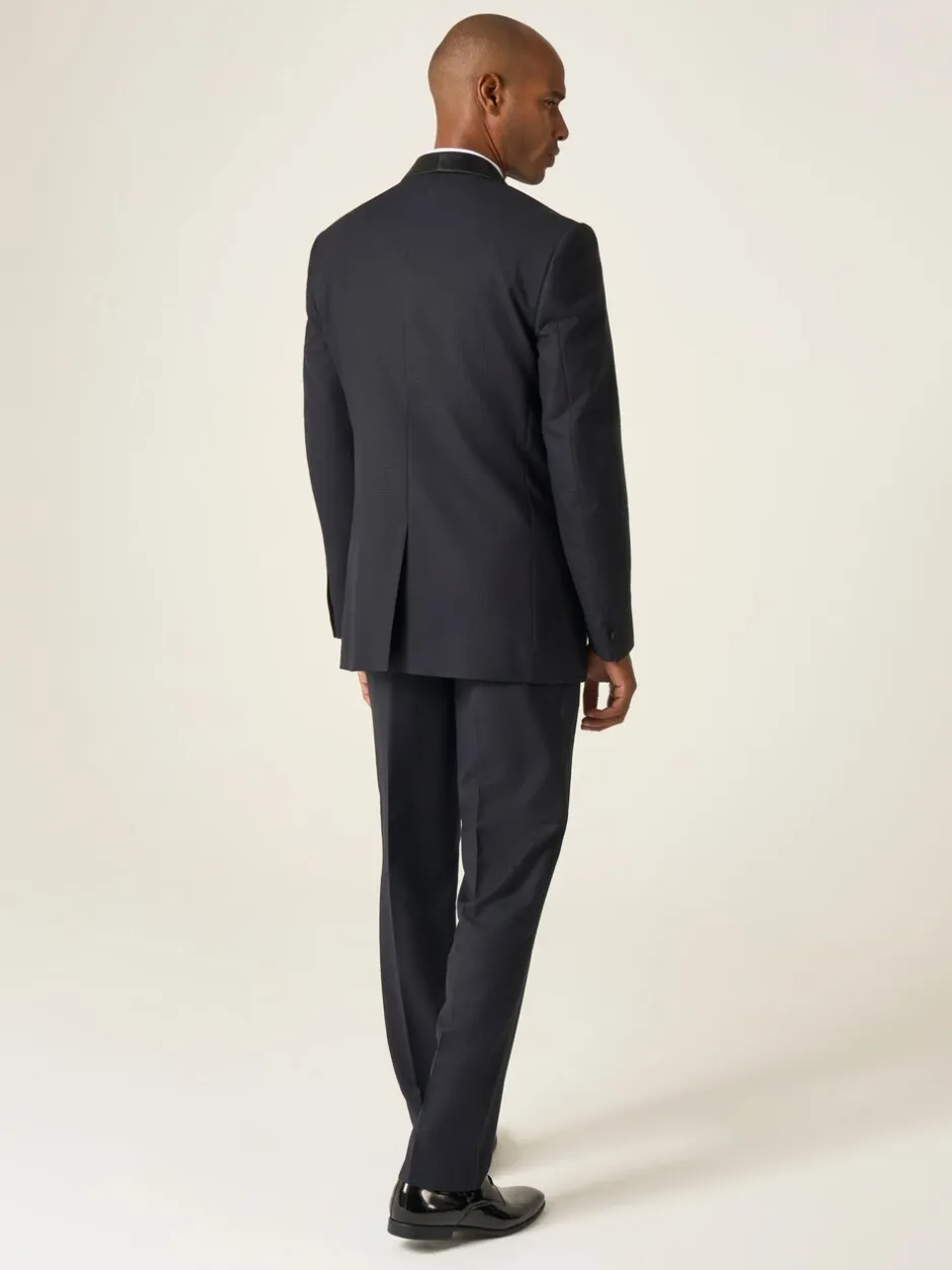 Smokings En Feestkleding|Skopes - getailleerd Newman-kostuum met ruit: jas Zwart