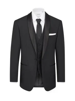 Smokings En Feestkleding|Skopes - getailleerd Newman-kostuum met ruit: jas Zwart