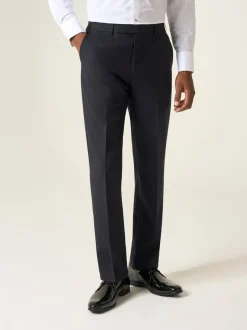 Smokings En Feestkleding*Skopes - getailleerd Newman-kostuum met ruit: pantalon Zwart