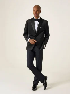 Smokings En Feestkleding|Skopes - Jive modieus gesneden fluwelen jack Zwart