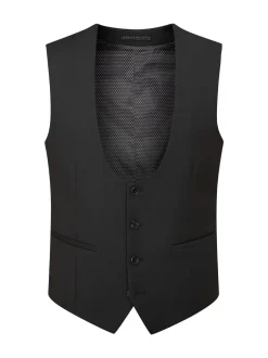 Vesten|Skopes - Milan Scoop Slim fit gilet Zwart