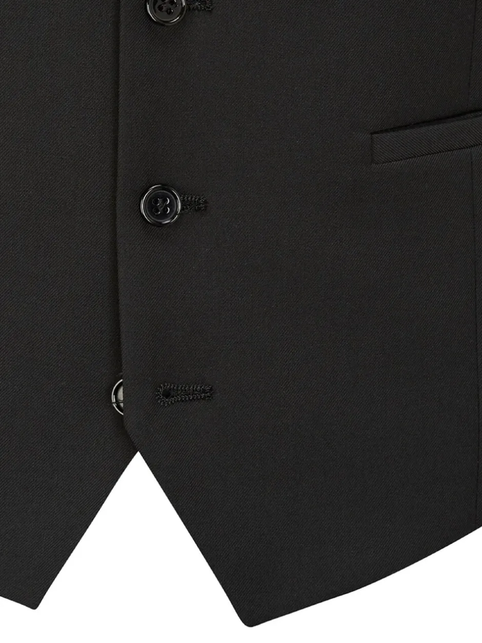 Vesten|Skopes - Milan Scoop Slim fit gilet Zwart