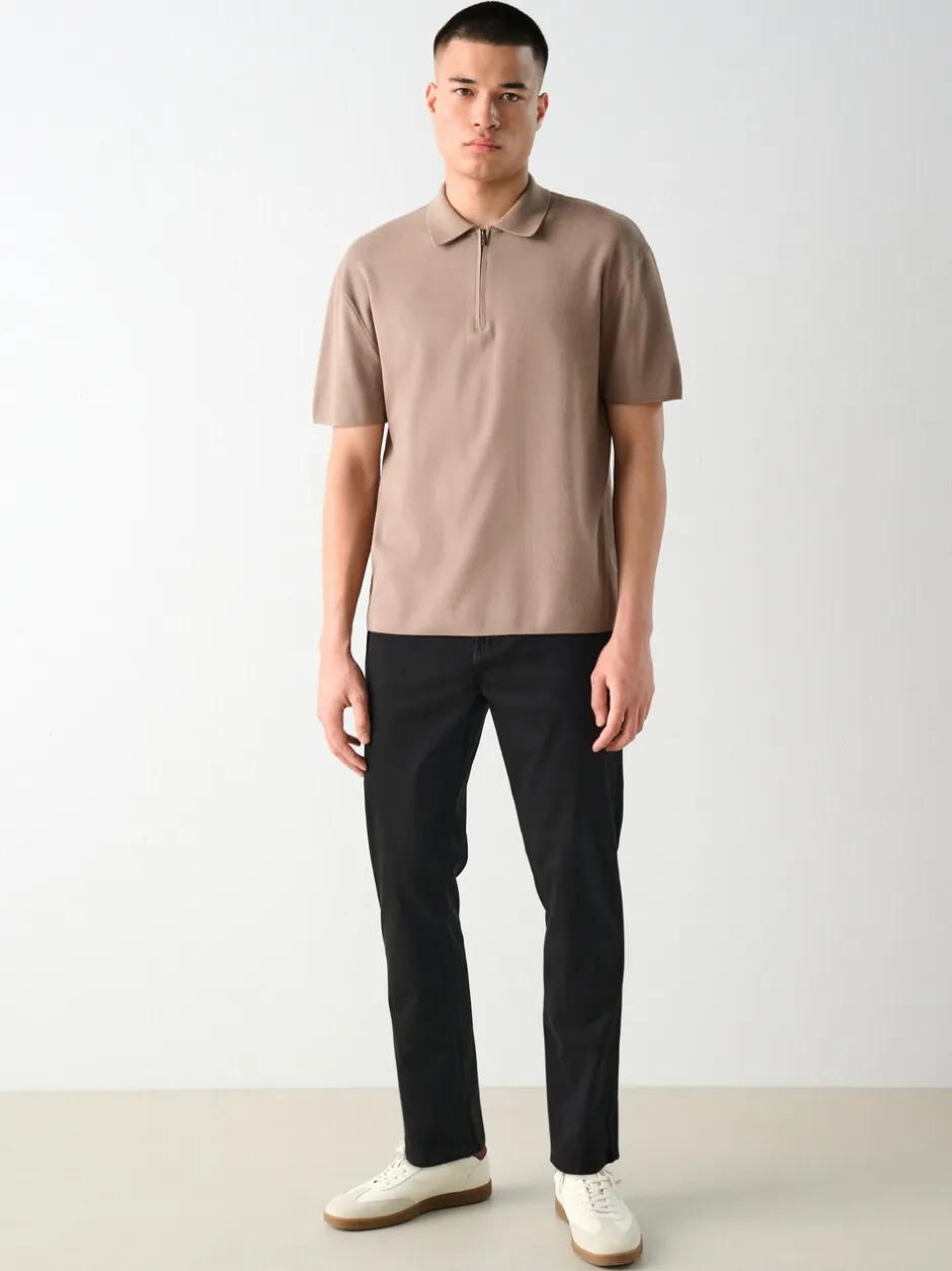 Broeken En Chino's|Next - Slim Fit - 5 Broek met zakken Soft Touch Zwart