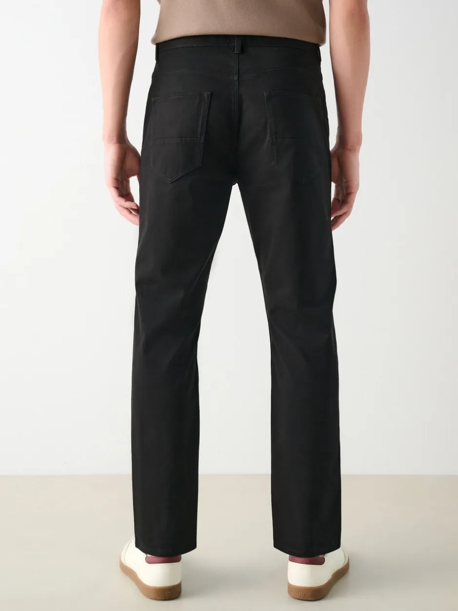 Broeken En Chino's|Next - Slim Fit - 5 Broek met zakken Soft Touch Zwart