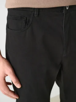 Broeken En Chino's|Next - Slim Fit - 5 Broek met zakken Soft Touch Zwart