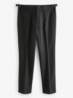 Smokings En Feestkleding*Next Zwart - Slim Fit - Adjustable Tuxedo Trousers With Wool