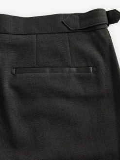 Smokings En Feestkleding*Next Zwart - Slim Fit - Adjustable Tuxedo Trousers With Wool