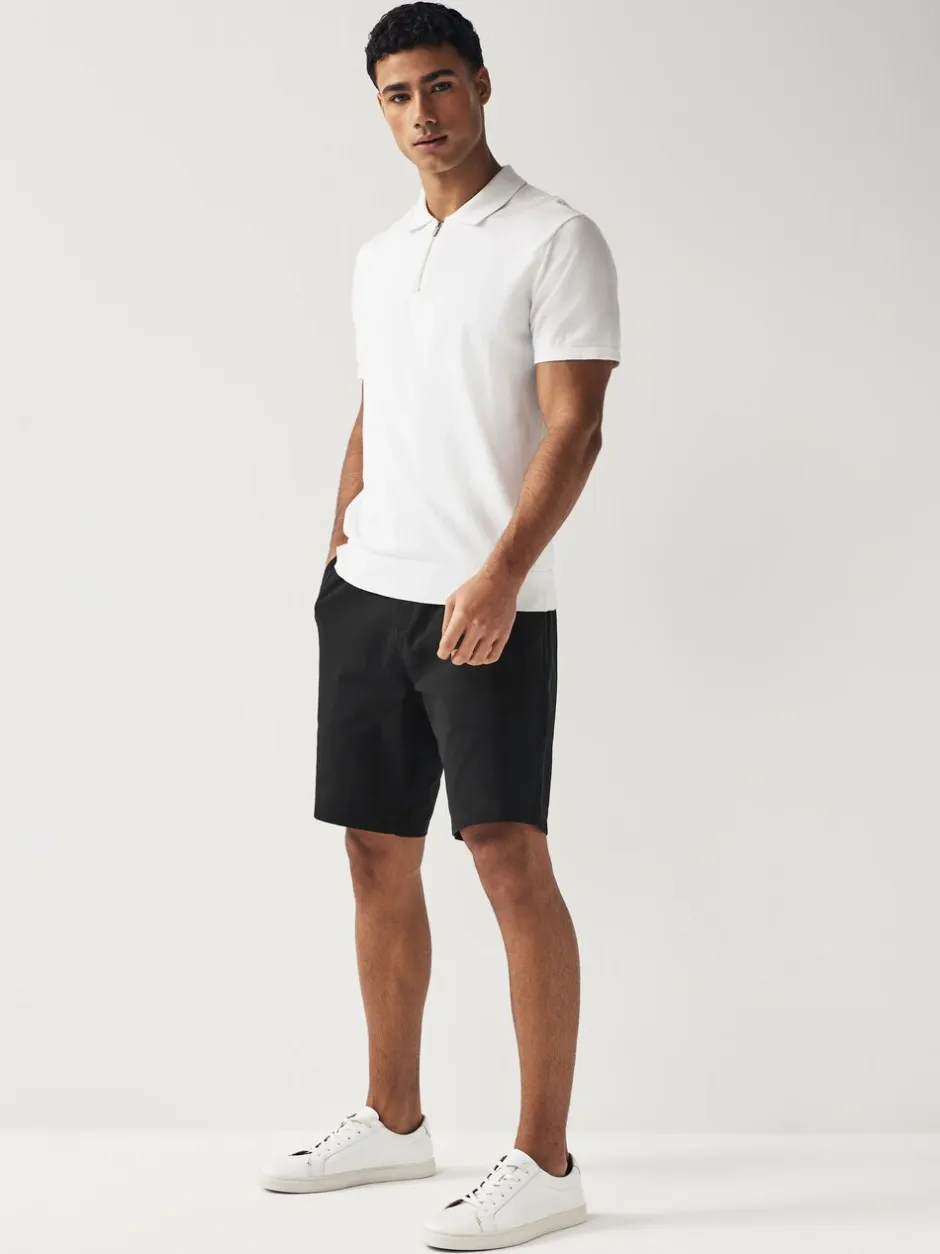 Shorts|Next Zwart - Slim Fit - Chinoshort met stretch