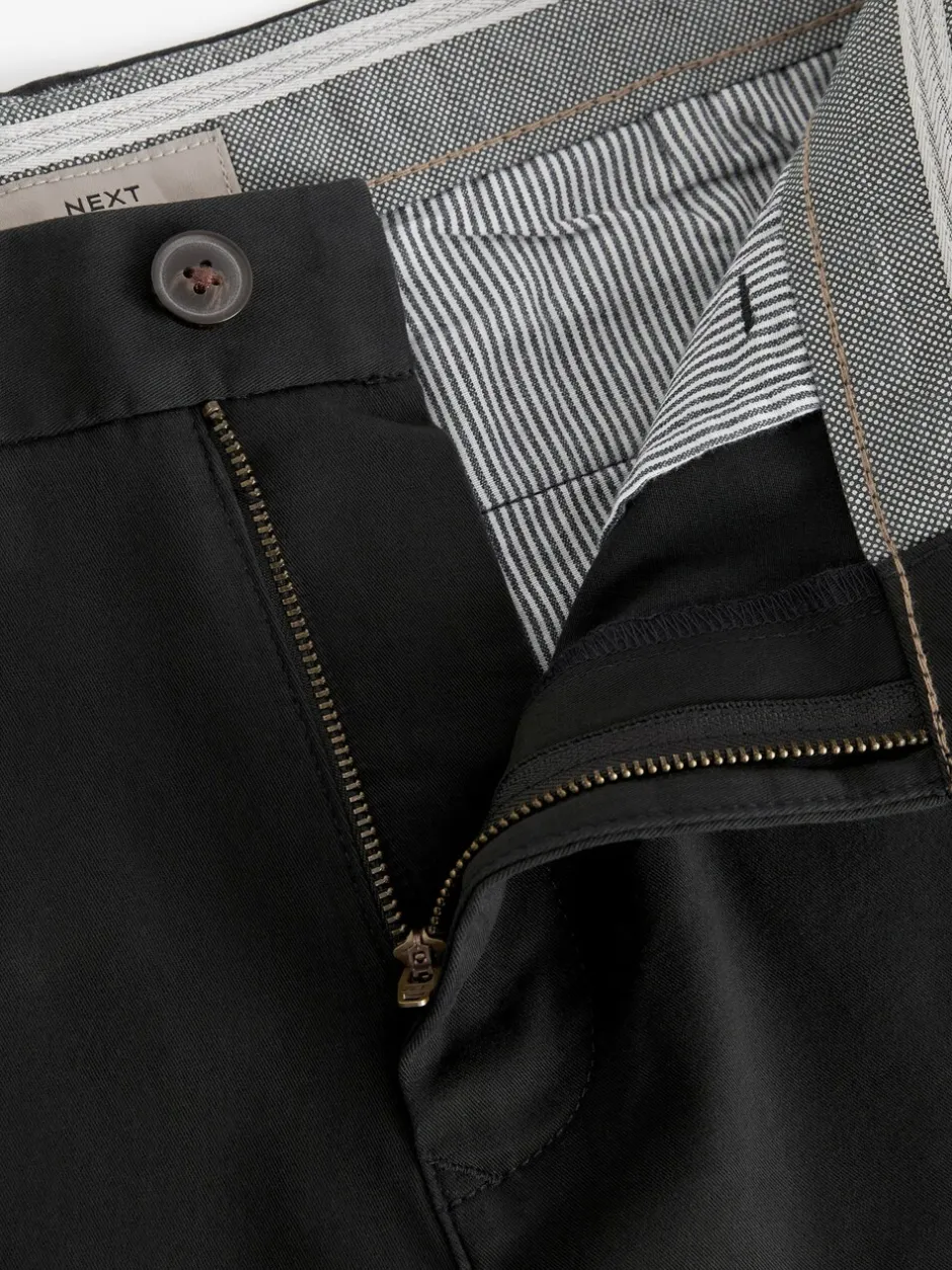 Shorts|Next Zwart - Slim Fit - Chinoshort met stretch