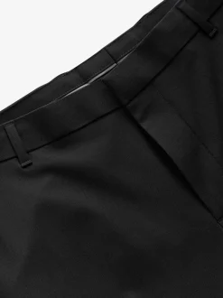 Formele Broek|Broeken En Chino's*Next - Slim Fit - Elasticated Waist Motionflex Stretch Smart Trousers Zwart