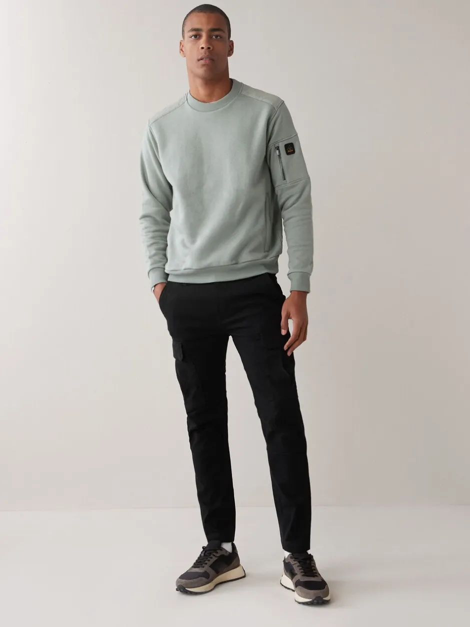 Broeken En Chino's*Next Zwart - Slim Fit - Katoenen cargostretchbroek