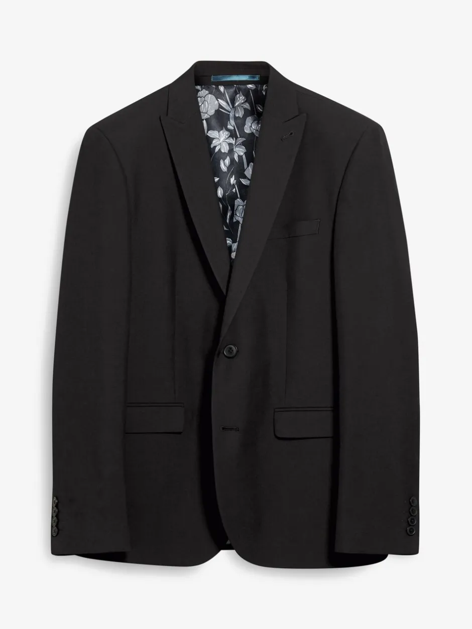 Blazers En Business-Jasjes|Pakken|Next - Slim Fit - Kostuum met twee knopen: colbert Zwart