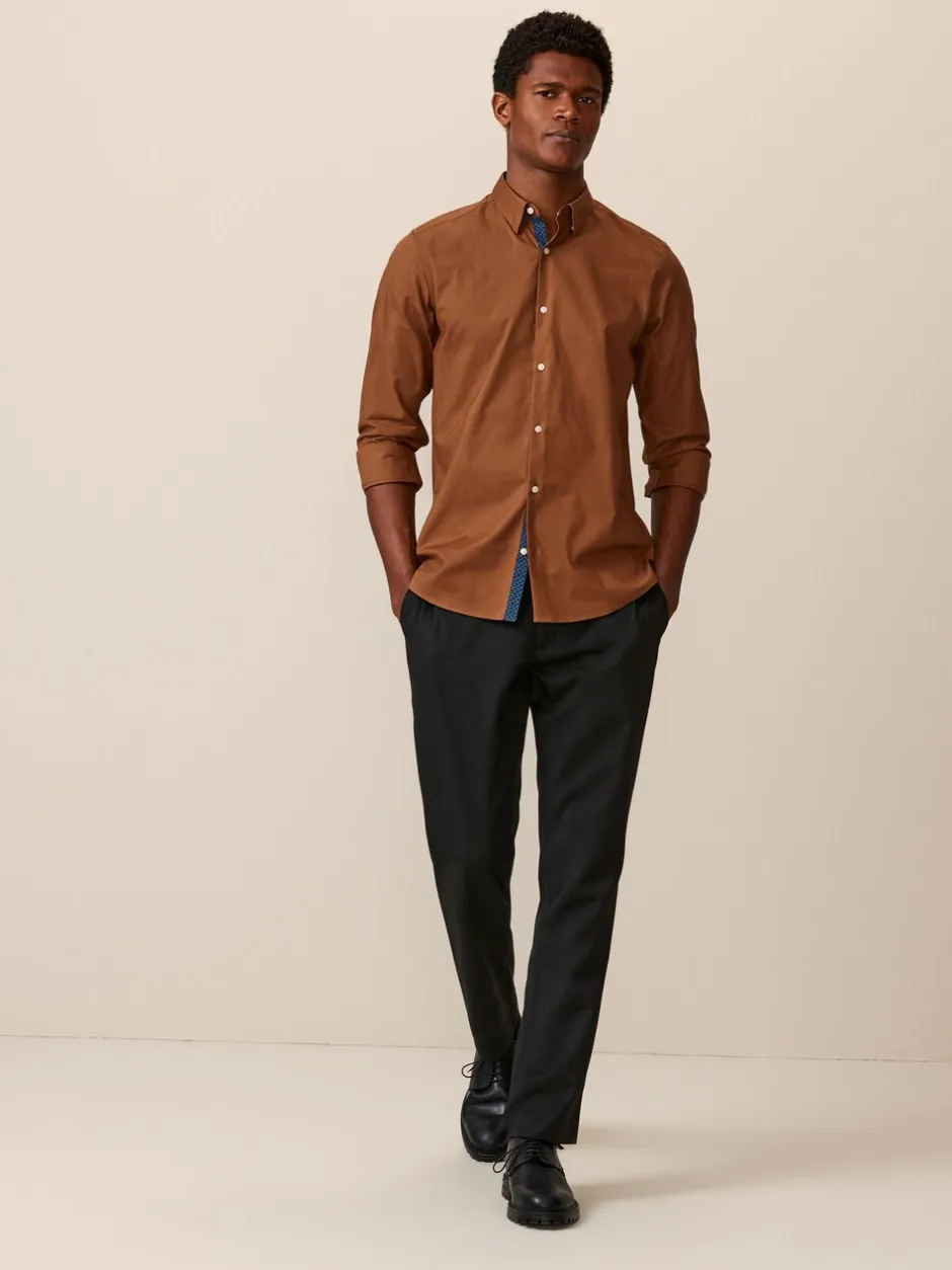 Formele Broek|Next - Slim Fit - Modieuze broek zonder plooien Zwart