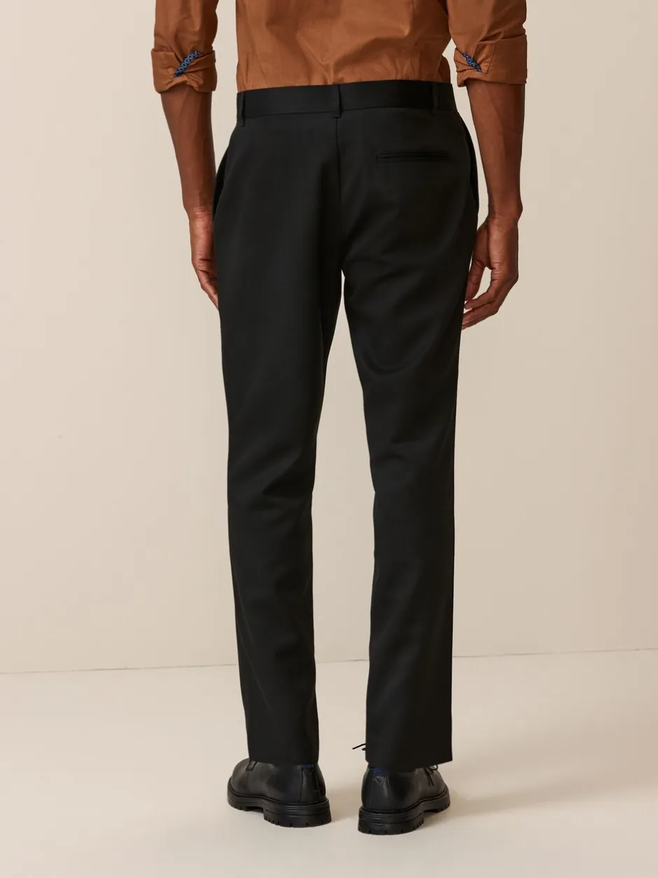 Formele Broek|Next - Slim Fit - Modieuze broek zonder plooien Zwart