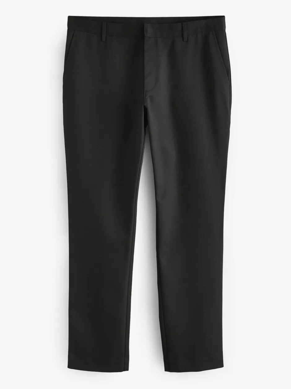 Formele Broek|Next - Slim Fit - Modieuze broek zonder plooien Zwart