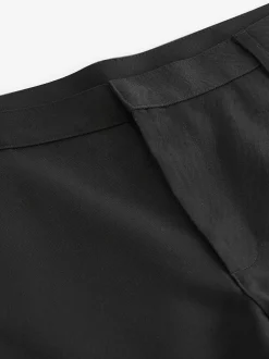 Formele Broek|Next - Slim Fit - Modieuze broek zonder plooien Zwart