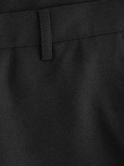 Formele Broek|Next - Slim Fit - Modieuze broek zonder plooien Zwart