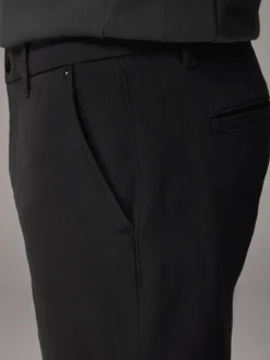 Formele Broek|Broeken En Chino's|Next - Slim Fit - Motionflex chino Zwart
