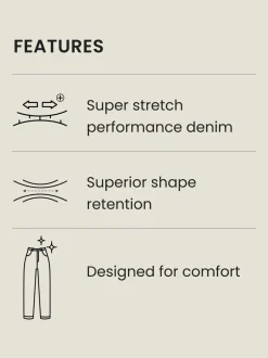 Jeans|Next Zwart - Slim Fit - Motionflex jeans