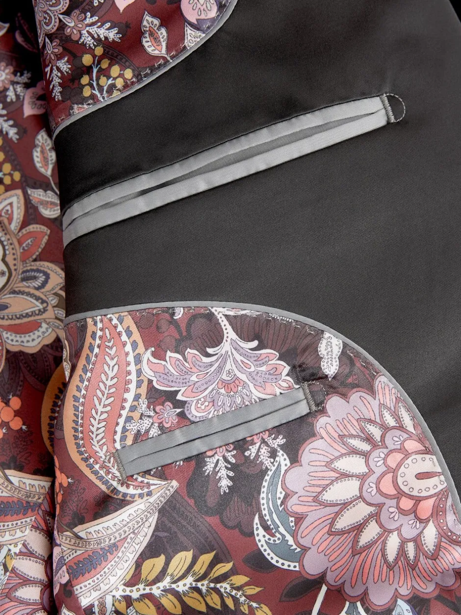 Smokings En Feestkleding|Next - Slim Fit - Signature Pontoglio Italiaanse fluwelen blazer Zwart