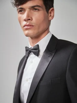 Smokings En Feestkleding|Blazers En Business-Jasjes|Next - Slim Fit - Smoking: colbert Zwart