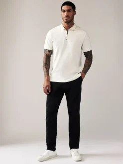 Broeken En Chino's*Next Zwart - Slim Fit - Stretchy chino
