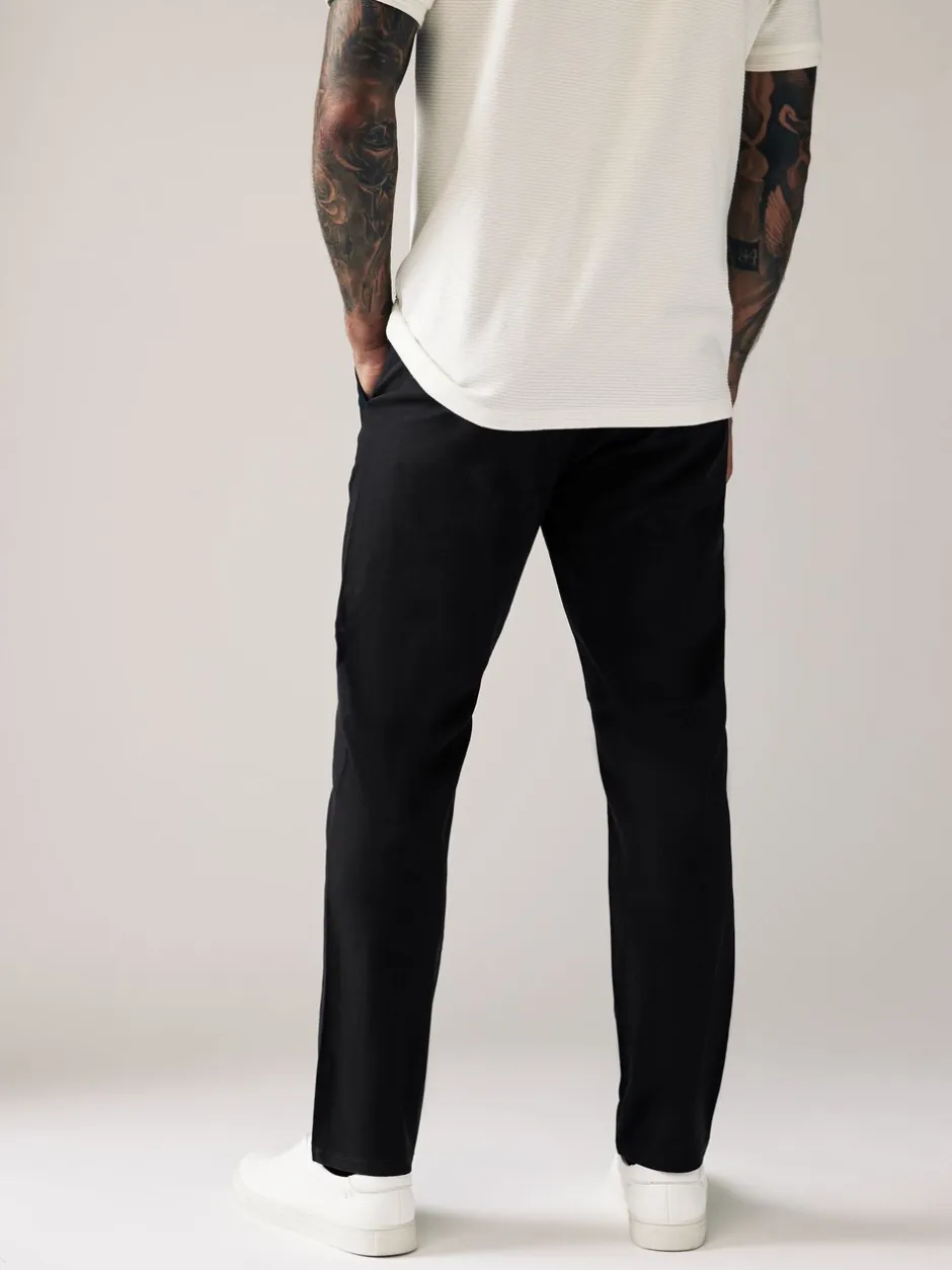 Broeken En Chino's*Next Zwart - Slim Fit - Stretchy chino