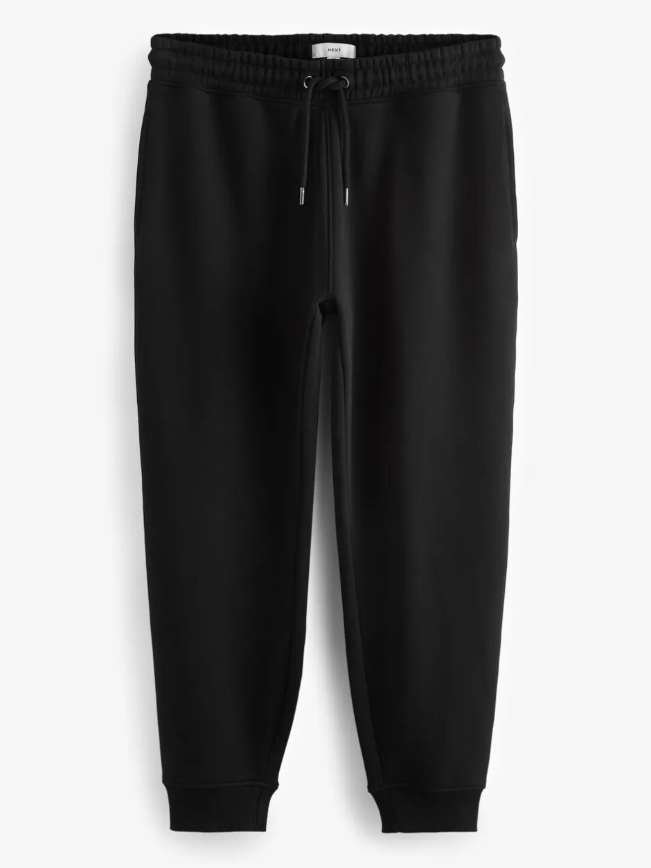 Joggingbroeken*Next - Slim Fit Brushback Heavyweight 2 Pack Joggers Zwart