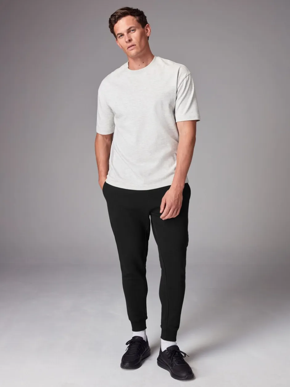 Joggingbroeken*Next - Slim Fit Brushback Heavyweight 2 Pack Joggers Zwart